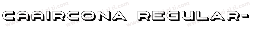 CAAircona Regular字体转换